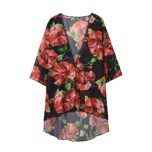 Nouveaux Hauts d'Été pour Femmes 2023 Grande Taille Mode Col Rond Manches Longues Imprimé Blouses Décontractées pour Sorties Chemise à Manches Longues pour Femmes