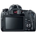 thumbnail image 3 of Canon EOS 77D DSLR Camera with 18-135mm is USM Lens & 55-250mm is USM Lens + UV FLD CPL Filter Kit + Wide Angle & Telephoto Lens + Camera Case + Tripod + Card Reader - Intl Model, 3 of 6