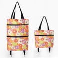 thumbnail image 4 of Kbndieu Foldable Shopping Trolley Foldable Shopping Trolley Soft Fabric Shopping Trolley with Folding Wheels Strength Saving Reusable Shopping Bag for Shopping or Travel Home Essentials, 4 of 5