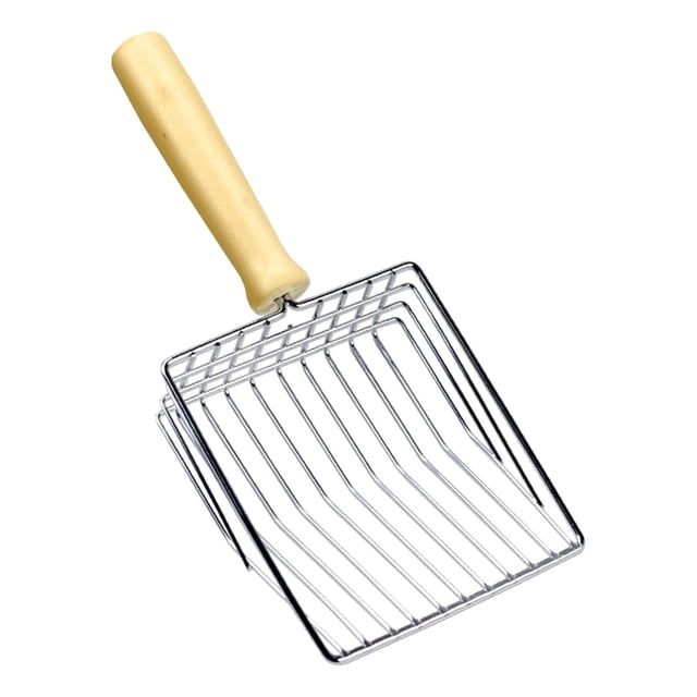 Vaidha Metal Litter, Stainless Steel Sand Substrate Shovel Fine Mesh, Non-Stick Fast Sifting Litter, Litter Cleaner