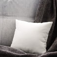 thumbnail image 4 of JASKFLY Pillow Down Alternative Throw Pillow Insert Non-Woven Cloth with Woolen Cloth Cover 18x18 Inch 2 Pack,Home Textiles|Cotton,A, 4 of 4