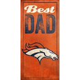 thumbnail image 1 of Fan Creations Pancarte « Best Dad » des Denver Broncos, Multicolore, 1 of 3
