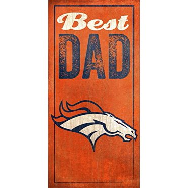 Fan Creations Pancarte « Best Dad » des Denver Broncos, Multicolore