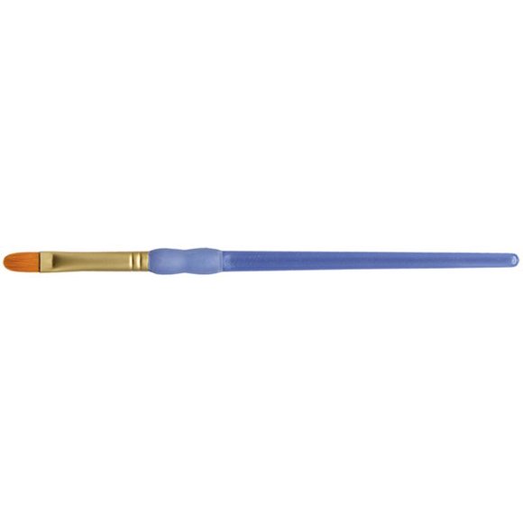 Brosse à Charnière en Taklon Doré - Taille 6