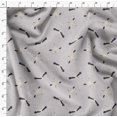 thumbnail image 4 of Soimoi Gray Moss Georgette Fabric Flying Stork Bird Decor Fabric Printed Yard 42 Inch Wide, 4 of 5