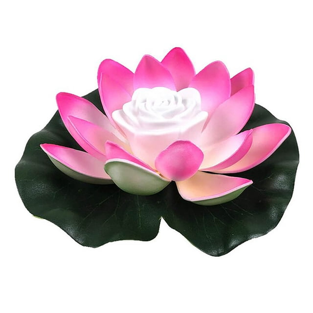 Agiferg Flower Lamp LED Latus Swimming Pool Garden Yard Pond Floating BlessWish Light