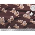 thumbnail image 3 of Soimoi Rayon Fabric Golden Retriever Dog Printed Fabric 1 Yard 56 Inch Wide, 3 of 3