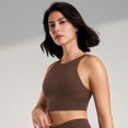 thumbnail image 4 of Yuyuzo Sports Bras for Women Wireless High Support Seamless Stretchy Full Coverage Active Workout Crop Tank Tops, 4 of 5