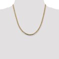 thumbnail image 2 of 14k 20 Inch 3.8mm Tri Color Gold Valentino Chain Necklace Pendant Charm Fancy, 2 of 9