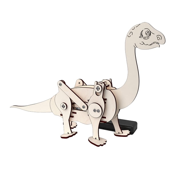Wooden Tech Brachiosaurus Animatronic Dinosaur Interactive Stuffed Animal With Realistic Sounds Gentle Movements Educational Toy For Children