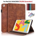 thumbnail image 2 of Emboss Tree Leather Flip Case for iPad 10.2 2020 2021 Cover Wallet Tablet Funda for iPad 10 9 8 7 8th 9th 10th Generation Case red-tree iPad 10.2 9th Gen., 2 of 5