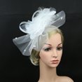 thumbnail image 4 of Chapeau de Cocktail pour Femmes Sinamay Fascinator Mariage Église Kentucky Derby Robe, 4 of 7
