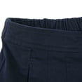 thumbnail image 3 of Bienzoe Jupe Plissée d'Uniforme Scolaire en Coton Extensible pour Fille Bleu Marine 4, 3 of 6