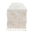 thumbnail image 2 of Birdeem White Lace Table Runner with Tassels,Decorative Table Cover for Dining Table,Sideboard,and Cabinet, 2 of 9