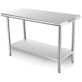 thumbnail image 1 of BeesClover Stainless Steel Prep Work Table, Commercial Workstations, NSF Commercial Heavy Duty Worktablefor Kitchen Restaurant,Home,Hotel,Outdoor, 1 of 7