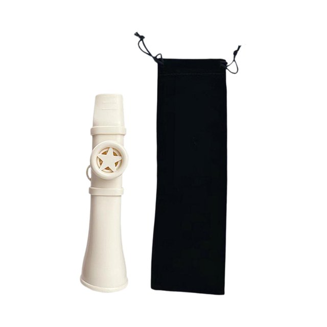 Milaget Kazoo for Kids Adults with Storage Pouch Lightweight Kids Musical Instrument white
