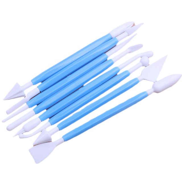8PCS/Set Sugar Craft Fondant Cake Pastry Carving Cutter Chocolate decorating cutter Craft Decorating Clay Modelling Plastic Baking Tool