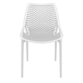 thumbnail image 3 of Siesta ISP014-WHI Chaise de Salle à Manger d'Extérieur Air Blanche - Ensemble de 2, 3 of 11