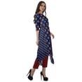 thumbnail image 3 of Moomaya Indian Tunic Top Pant Set 3/4 Sleeves Printed Women Designer Kurta Kurti, 3 of 6
