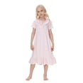 thumbnail image 1 of Pyjamas pour Enfants Chemise de Nuit Été Princesse Pure Mince Manches Courtes Dentelle Robe de Maison Vêtements Fille Ado Rouge 9-10 Ans, 1 of 2