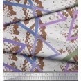thumbnail image 3 of Soimoi Rayon Fabric Animal Skin & Triangle Geometric Print Fabric by the Yard 42 Inch Wide, 3 of 3