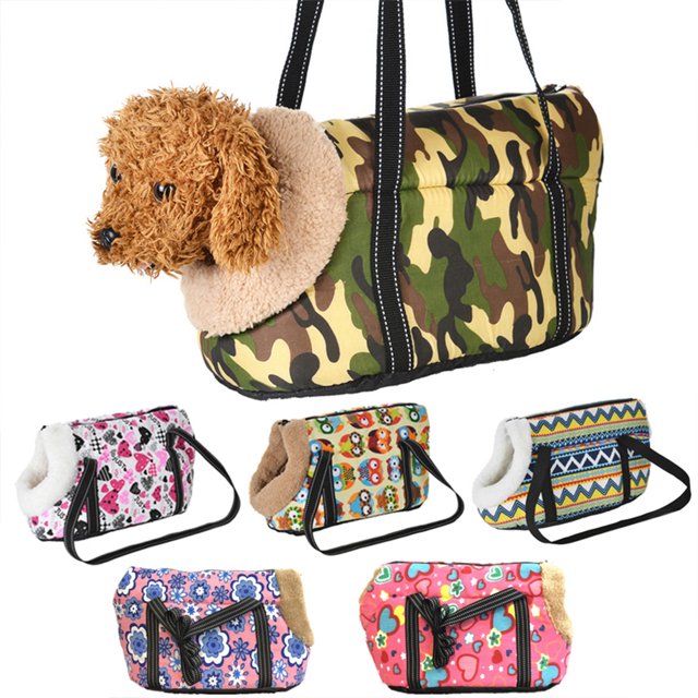 Canvas Pet Travelling Bag Convenient Outing Single Shoulder Crossbody Bag Various Styles Portable Backpack For Cats Dogs