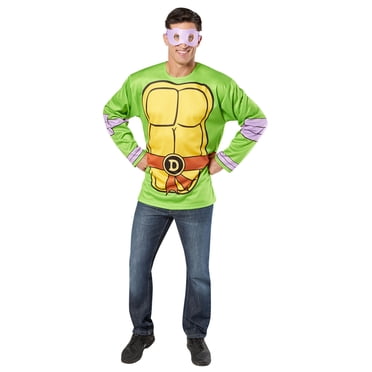 Teenage Mutant Ninja Turtles Classic Donatello Costume Top and Mask for Adults by Rubies, Men's