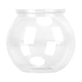 thumbnail image 1 of Fish  Bowl, Mini Transparent Plastic Goldfish Bowl Drum For Desk Bookshelf Home Decoration, 1 of 8