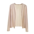 thumbnail image 1 of Womens Lightweight Summer Cardigan Rash Guard Long Sleeve Cover Up Open Front Wrap Cover Up Loungwear Sun Shawl, 1 of 7