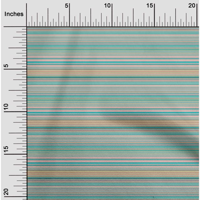 oneOone Polyester Lycra Fabric Horizontal Stripe Decor Fabric Printed BTY 56 Inch Wide