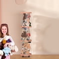 thumbnail image 1 of Riforla Stuffed Animal Storage Tube Stuffed Animal Organizer Transparent Doll Storage Bedroom Stuffed Animal Tube Storage Tower Rotation Vertical Toy Storage Tube with Wheels Home Textile Storage B, 1 of 4