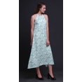 thumbnail image 2 of Bimba Robe Teinture sur Nœuds Décontractée Longue Dos Nu à Col Licou pour Femme, Robe de Plage Imprimée - Très Petit, 2 of 6