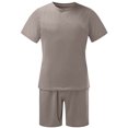 thumbnail image 4 of Qertyioot 2 Pcs Shorts de Sport Décontractés pour Hommes, Col Rond et Ajustés, 4 of 5
