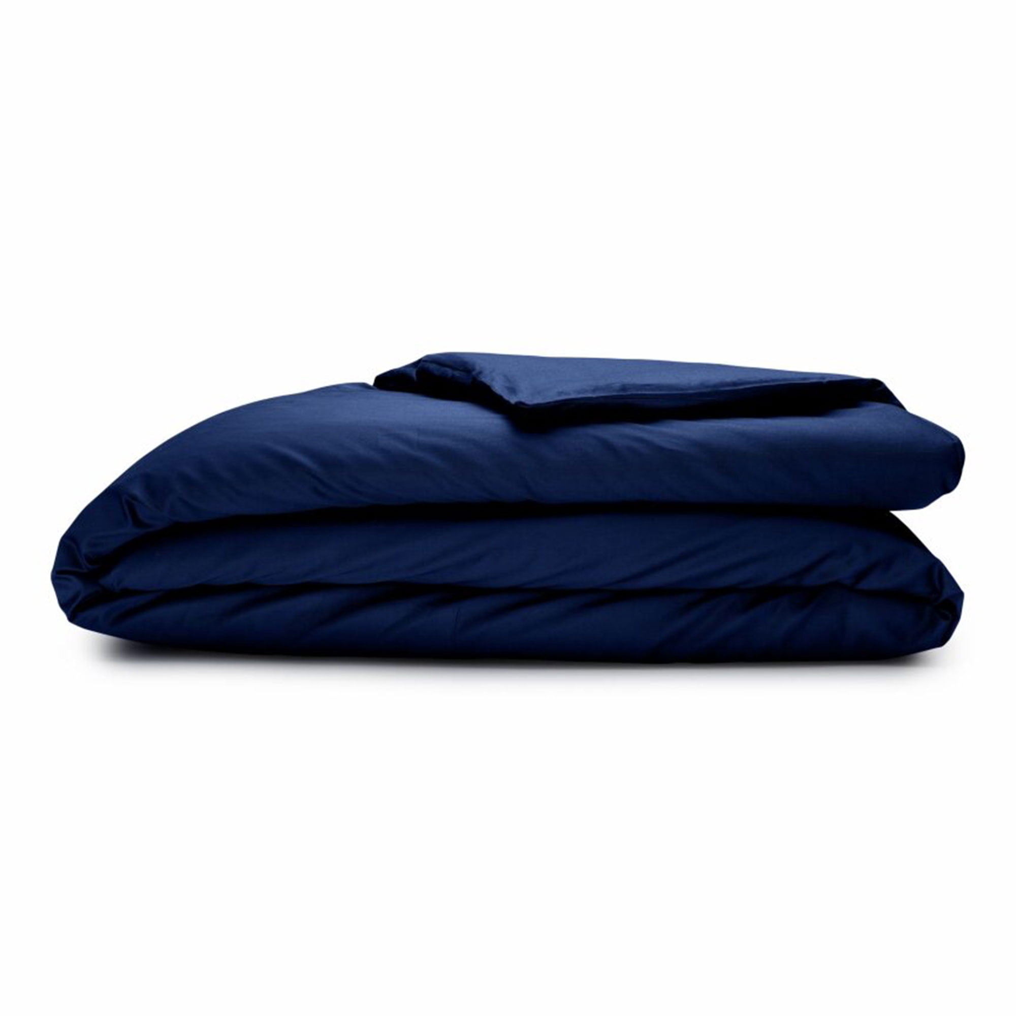 Sleepgram Supima 400 Thread Count Cotton Duvet Cover, Queen, Poseidon Blue