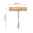 thumbnail image 2 of Corkscrew Stainless Steel Opener Key And Portable T Shape Manual Opener Corkscrew For Home Bottles Opener Easy Screw In And Pull Wireless Curtain Opener War Punch Can Opener, 2 of 4