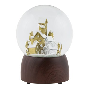 Northlight Village de Noël dans les Bois Boule à Neige Musicale - 6.5 Pouces