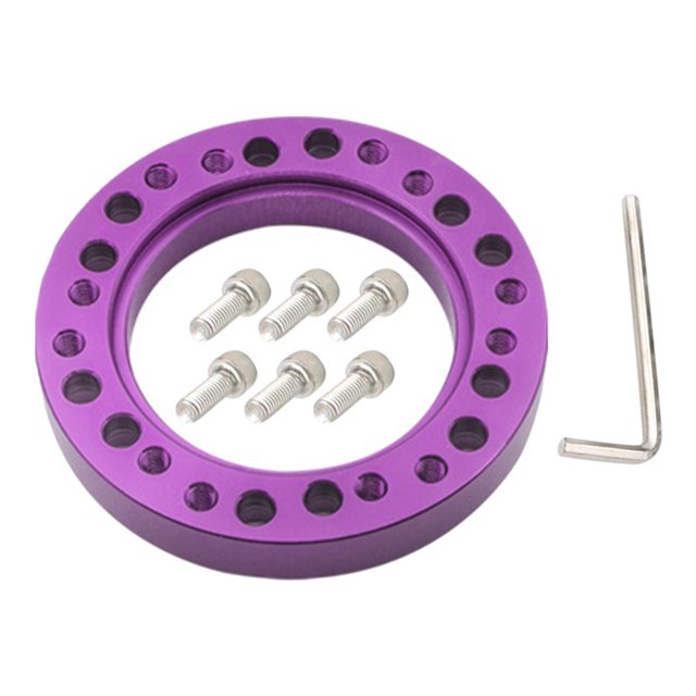 funtasica Adaptateur de Moyeu de Volant de Voiture Entretoise avec 6 Vis Entretoise de Conversion Voiture de Course,