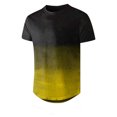 thumbnail image 3 of PEZHADA Chemises pour Hommes Manches Courtes Décontractées T-Shirt Slim Contrasté Dégradé Manches Courtes Hauts d'Été Col Rond Chemises Décontractées T-Shirts d'Entraînement Chemises Graphiques pour Hommes, 3 of 6