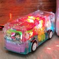 thumbnail image 4 of Children Electronic Transparent Music Gear Bus Car Funny Toy Early Education Funny Toy Universal Rotating Bus Toy, 4 of 9