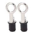 thumbnail image 1 of 2PCS Boat Plug Snap Handle, Boat Plugs Snap Handle Drain Plug, Stainless Steel Drain Snap Plug Rubber Boat Plug, Marine Boat Drain Twist Plug, Marine Boat Rubber Plug, 1 of 7