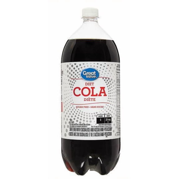 Great Value Diet Cola bottle, 2L