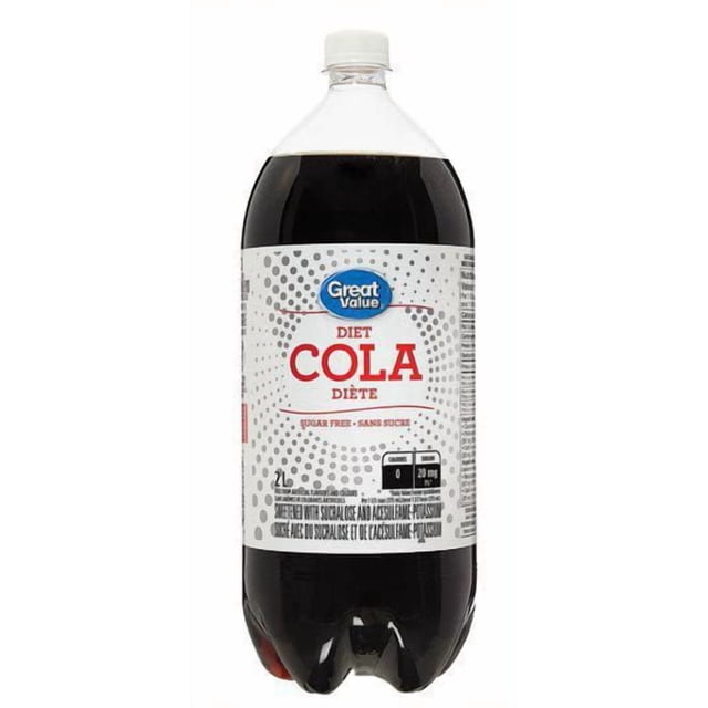 Great Value Diet Cola bottle, 2L