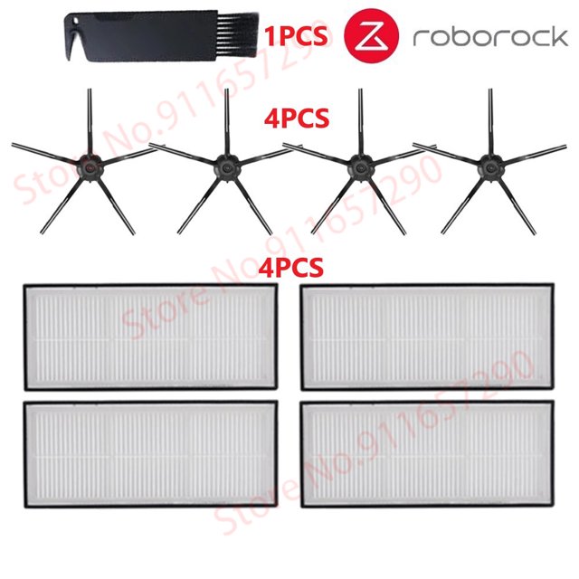 Roborock S7 S70 S75 S7Max s7MaxV T7S Plus Main Side Brush Mops Cloths HEPA Filter Kit Robotic Vacuum Cleaner Accessories
