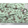 thumbnail image 3 of Soimoi polyester Crepe Fabric Burger,Cookies & Cups Print Sewing Fabric Yard 42 Inch Wide, 3 of 3