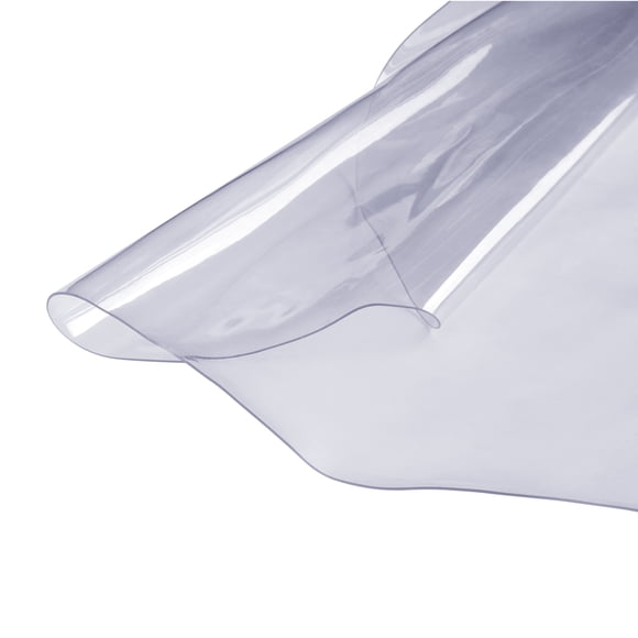 KFFKFF Transparent Table Shield, 18" x 36" Rectangular Table Shield, 1.5 mm Density PVC Plastic Table Cover, Resistant to Water Table Guard for Study Desk, Beverage Table, Meal Room Table