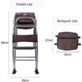 thumbnail image 3 of Chaise Pliante Tabourets de Bar à Hauteur Réglable, Chaise de Bar Pliante Tabourets de Bar Modernes pour le Déjeuner, Tabourets de Comptoir pour Jardin Pêche Extérieur(C), 3 of 9