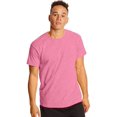 thumbnail image 1 of Hanes T-Shirt à Manches Courtes Col Rond X-Temp pour Hommes Lot de 2, TG, Rose Néon Chiné, 1 of 1