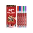 thumbnail image 3 of Festive Pet Nail Polish Kit Quick Drying Easy Application DIY Manicure Holiday for Cats and Dogs 5PCS, 3 of 5