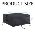 thumbnail image 5 of Square Fire Pit Cover, Anti-Crack Waterproof Outdoor Grill Cover, All Weather Resistant Protective Cover For Patio Furniture, Wind Resistant With Durable Closure System, 5 of 5