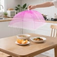 thumbnail image 1 of Housse Alimentaire en Maille Réutilisable, Protecteur d'Écran Pliable pour Gâteaux, Fruits, Pique-Nique, BBQ et Repas Intérieur Extérieur, 1 of 3
